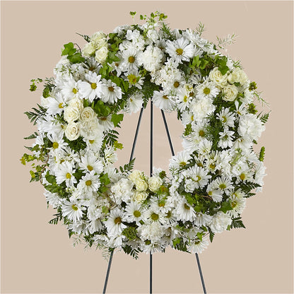Faithful Wishes Wreath –  Flowers Unlimited, Martinsburg WV