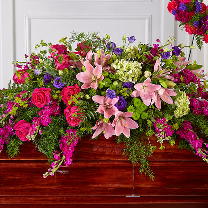Radiant Tribute Casket Spray –  Flowers Unlimited, Martinsburg WV