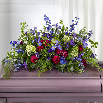 Always Treasured Casket Spray –  Flowers Unlimited, Martinsburg WV