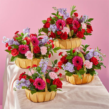 Pink Picnic Basket –  Flowers Unlimited, Martinsburg WV