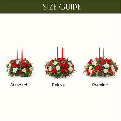 Holiday Soiree Centerpiece –  Flowers Unlimited, Martinsburg WV