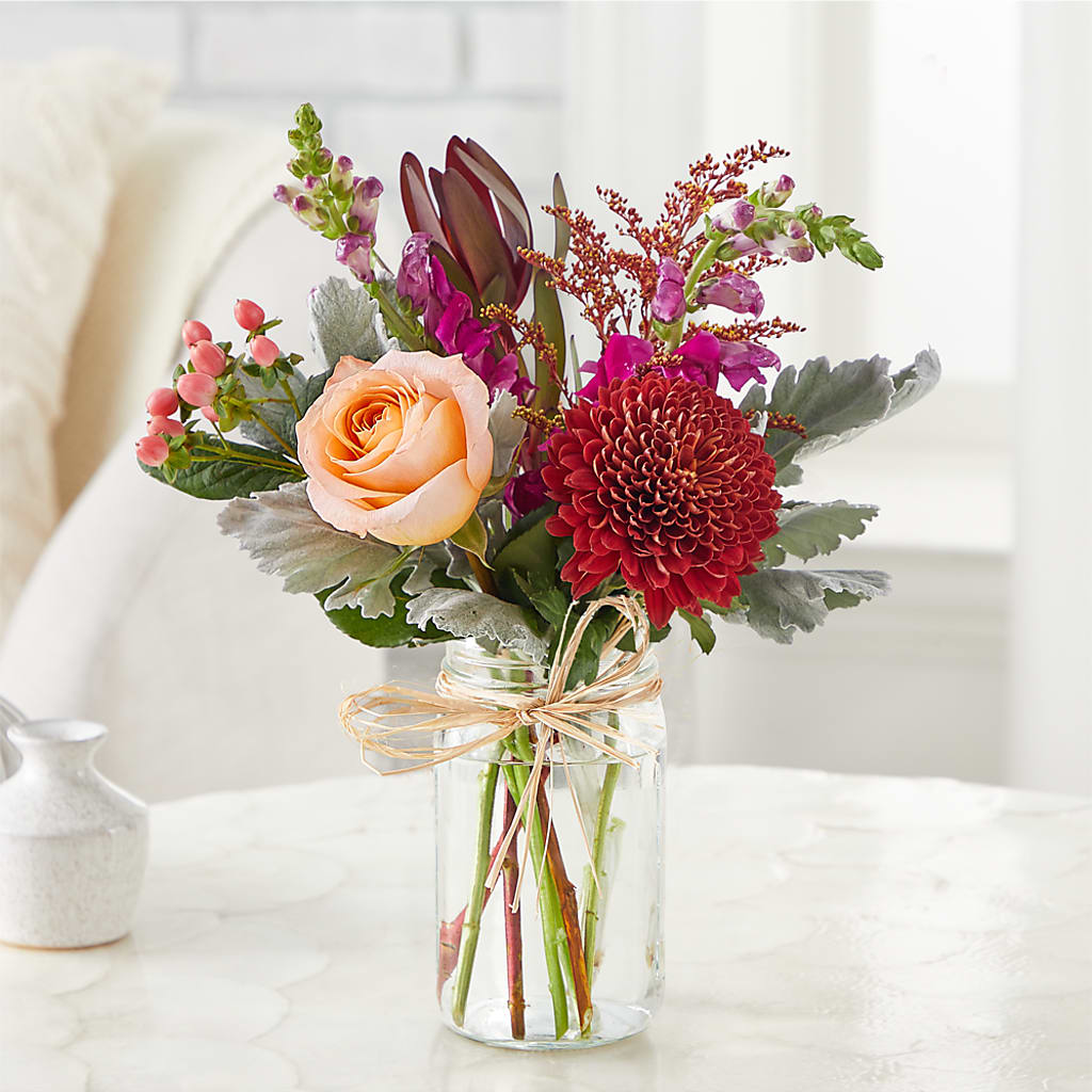 Moody Hues Bouquet –  Flowers Unlimited, Martinsburg WV